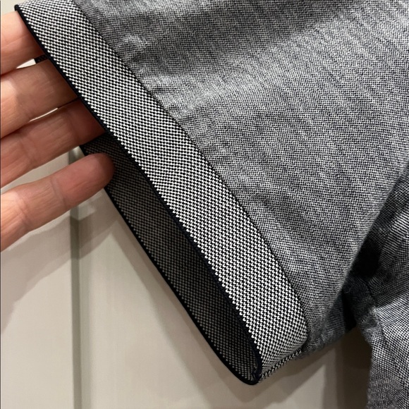 Ermenegildo Zegna Charcoal Polo Shirt with subtle contrast collar &’sleeve band - Picture 3 of 7